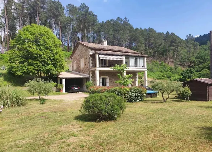 펜션 Cevennes View Retreat In Molieres-sur-Ceze